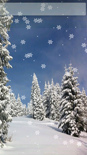 Screenshots do Inverno com neve para tablet e celular Android.