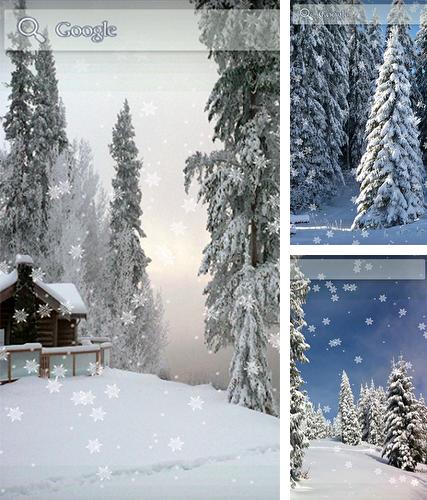 Kostenloses Android-Live Wallpaper Schnee im Winter. Vollversion der Android-apk-App Snow winter für Tablets und Telefone.