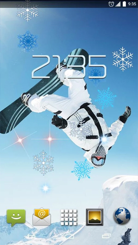 Kostenloses Android-Live Wallpaper Snowboarding. Vollversion der Android-apk-App Snowboarding für Tablets und Telefone.