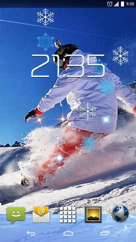 Snowboarding für Android spielen. Live Wallpaper Snowboarding kostenloser Download.