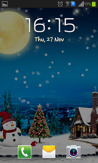 Capturas de pantalla de Snowfall para tabletas y teléfonos Android.