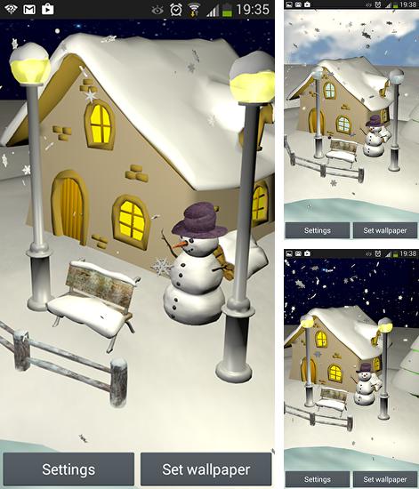 In addition to live wallpaper Eastern glow for Android phones and tablets, you can also download Snowfall 3D for free.