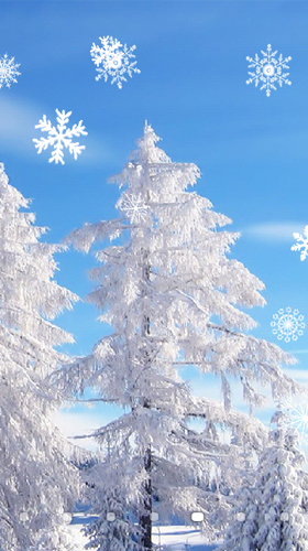 Écrans de Snowfall by Amax LWPS pour tablette et téléphone Android.