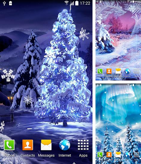 Kostenloses Android-Live Wallpaper Schneefall. Vollversion der Android-apk-App Snowfall by Blackbird wallpapers für Tablets und Telefone.