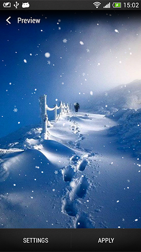 Snowfall by Wallpapers and Backgrounds Live für Android spielen. Live Wallpaper Schneefall kostenloser Download.