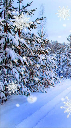 Скріншот Snowfall: Forest. Скачати живі шпалери на Андроїд планшети і телефони.