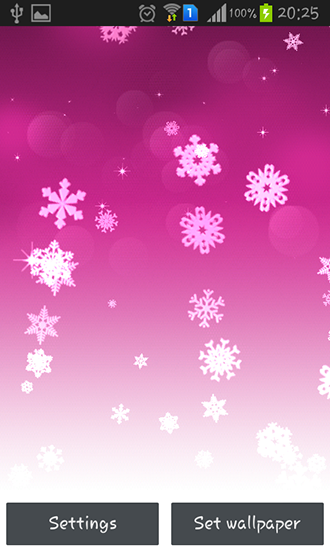 Papeis de parede animados Floco de neve para Android. Papeis de parede animados Snowflake para download gratuito.