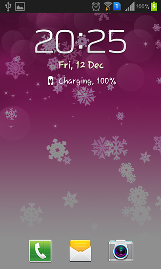 Screenshots of the Snowflake for Android tablet, phone.