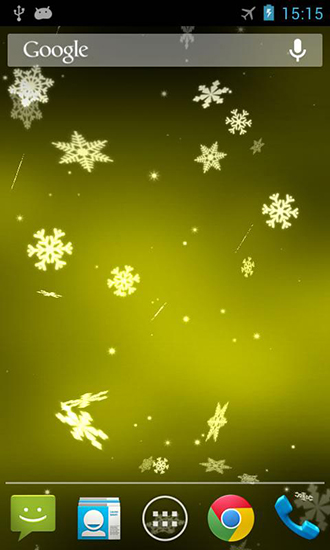 Screenshots of the Snowflake 3D for Android tablet, phone.