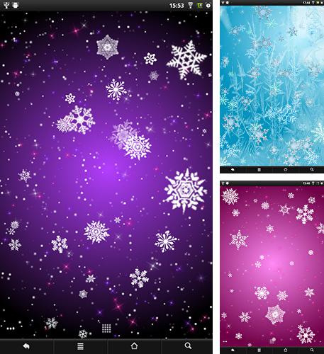 Télécharger le fond d'écran animé gratuit Flacons de neige  . Obtenir la version complète app apk Android Snowflakes pour tablette et téléphone.
