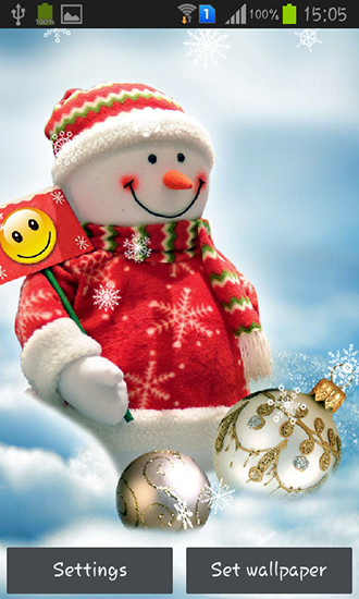 Snowman - безкоштовно скачати живі шпалери на Андроїд телефон або планшет.