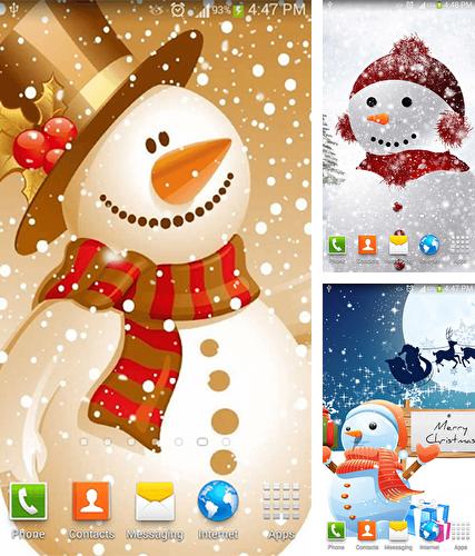 Snowman by Dream World HD Live Wallpapers - бесплатно скачать живые обои на Андроид телефон или планшет.