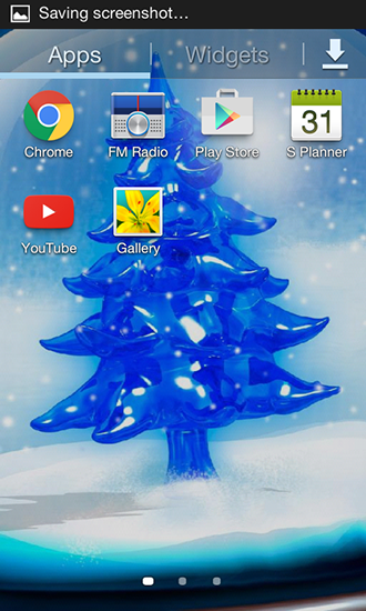 Snowy Christmas tree HD - скачати безкоштовно живі шпалери для Андроїд на робочий стіл.