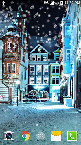 Screenshots of the Snowy night by Live wallpaper HD for Android tablet, phone.