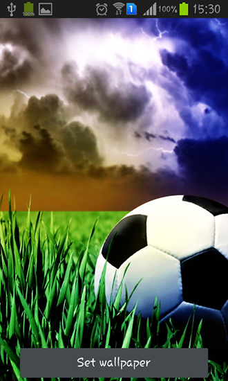 Soccer für Android spielen. Live Wallpaper Fußball kostenloser Download.