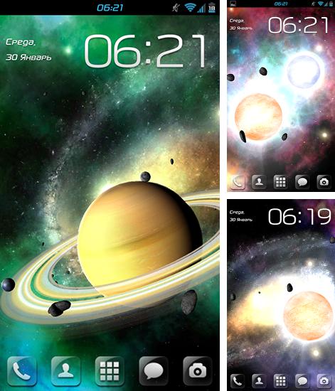 Kostenloses Android-Live Wallpaper Sonnensystem HD Deluxe Edition. Vollversion der Android-apk-App Solar system HD deluxe edition für Tablets und Telefone.