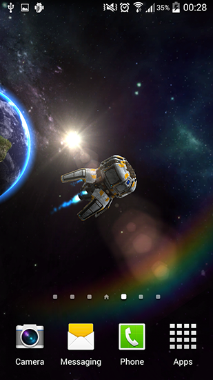 Screenshots of the Space explorer 3D for Android tablet, phone.