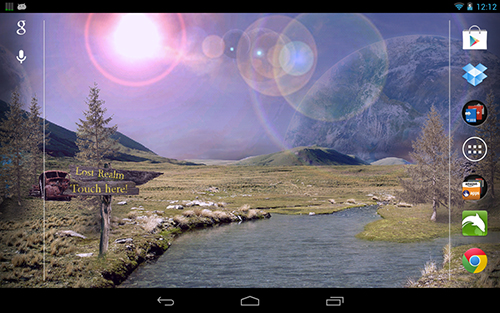 Space world - скріншот живих шпалер для Android.
