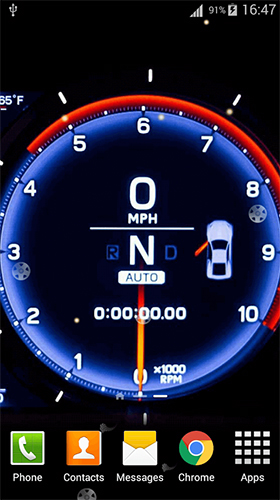 Speedometer für Android spielen. Live Wallpaper Speedometer kostenloser Download.