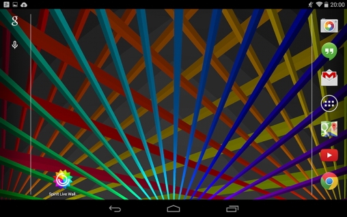 Screenshots do Rotação para tablet e celular Android.