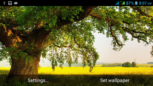 Screenshots of the Splendid nature for Android tablet, phone.