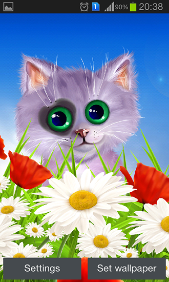Spring: Kitten На Андроид Скачать Бесплатно. Живые Обои Для Android.