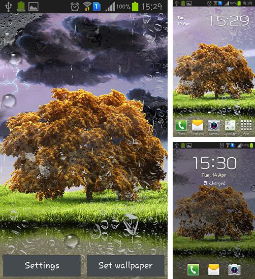 Además de fondo de pantalla animados Olas del océano para teléfonos y tabletas Android, también puedes descargarte gratis Spring storm.