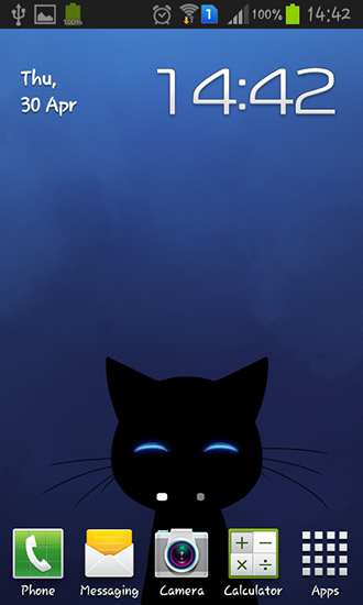 Stalker cat für Android spielen. Live Wallpaper Stalkerkatze kostenloser Download.