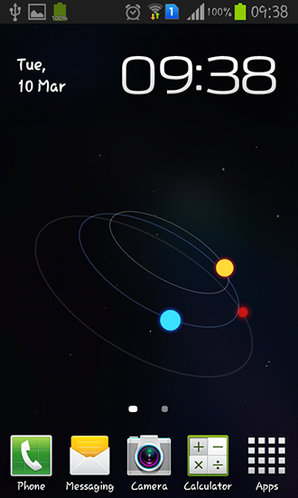 Papeis de parede animados Órbita de estrelas para Android. Papeis de parede animados Star orbit para download gratuito.