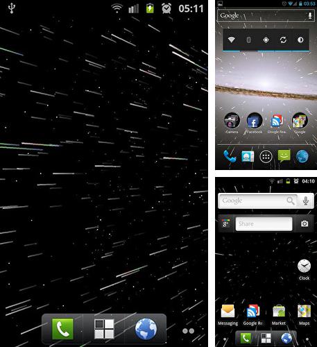 Kostenloses Android-Live Wallpaper Sternenfeld 2 3D. Vollversion der Android-apk-App Starfield 2 3D für Tablets und Telefone.