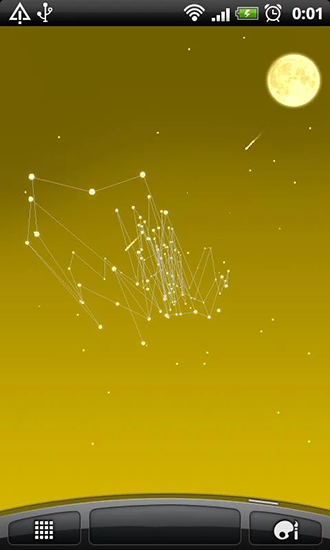 Papeis de parede animados Luz das estrelas 3D para Android. Papeis de parede animados Starlight 3D para download gratuito.