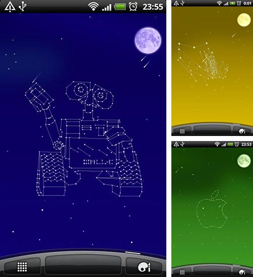 Kostenloses Android-Live Wallpaper Sternenlicht 3D. Vollversion der Android-apk-App Starlight 3D für Tablets und Telefone.