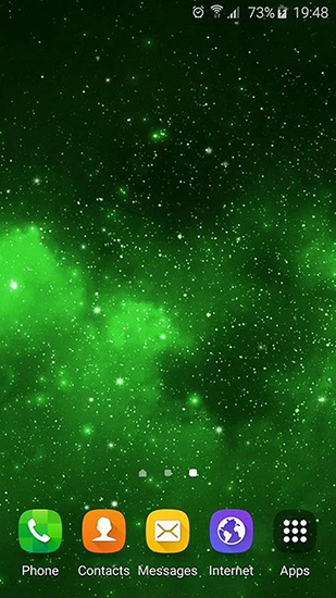 Screenshots of the Starry background for Android tablet, phone.