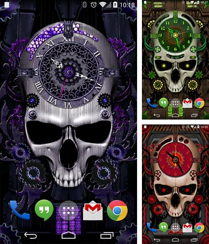 Kostenloses Android-Live Wallpaper Steampunk Uhr. Vollversion der Android-apk-App Steampunk Clock für Tablets und Telefone.