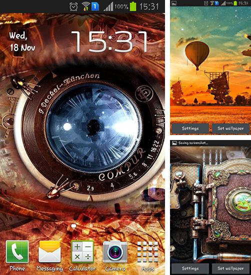 In addition to live wallpaper Lovers for Android phones and tablets, you can also download Steampunk for free.