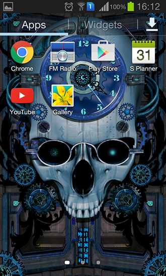 Steampunk clock für Android spielen. Live Wallpaper Steampunk Uhr kostenloser Download.