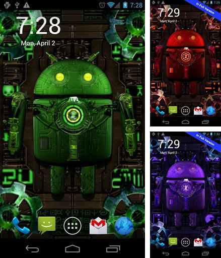 Download live wallpaper Steampunk droid for Android. Get full version of Android apk livewallpaper Steampunk droid for tablet and phone.