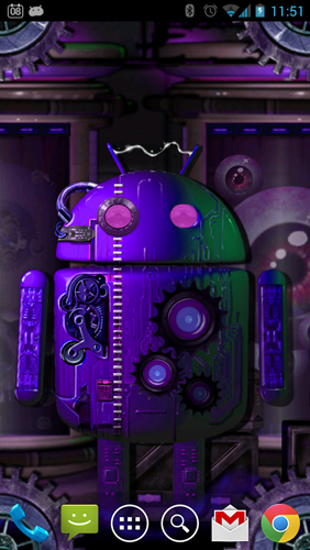 Fondos de pantalla animados a Steampunk Droid: Fear Lab para Android. Descarga gratuita fondos de pantalla animados Steampunk Droid: Laboratorio de horror .