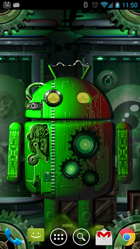 Screenshots of the Steampunk Droid: Fear Lab for Android tablet, phone.
