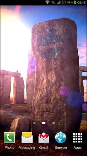 Stonehenge 3D - безкоштовно скачати живі шпалери на Андроїд телефон або планшет.