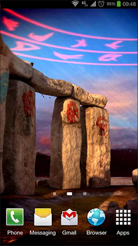 Скріншот Stonehenge 3D. Скачати живі шпалери на Андроїд планшети і телефони.