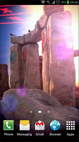 Screenshots of the Stonehenge 3D for Android tablet, phone.