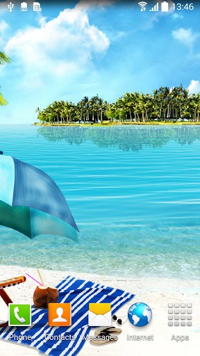 Summer beach für Android spielen. Live Wallpaper Sommerstrand kostenloser Download.