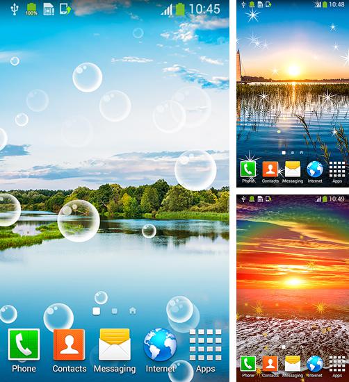 Додатково до живої шпалери Цукерки для Android телефонів та планшетів, Ви можете також безкоштовно скачати Summer by Live wallpapers free.