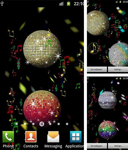 Descarga gratuita fondos de pantalla animados Bola de discoteca de verano para Android. Consigue la versión completa de la aplicación apk de Summer disco ball para tabletas y teléfonos Android.