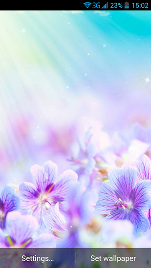 Android 用Dynamic Live Wallpapers：夏の花をプレイします。ゲームSummer Flowers by Dynamic Live Wallpapersの無料ダウンロード。