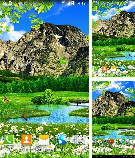 Summer landscape - бесплатно скачать живые обои на Андроид телефон или планшет.