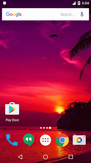Sunset by Twobit für Android spielen. Live Wallpaper Sonnenuntergang kostenloser Download.