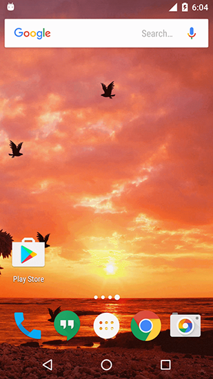 Écrans de Sunset by Twobit pour tablette et téléphone Android.