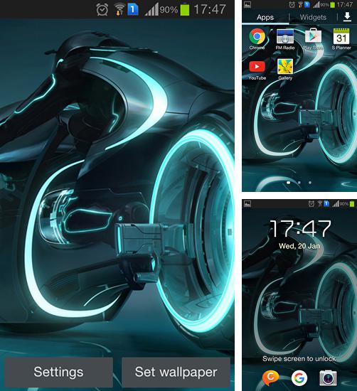 Kostenloses Android-Live Wallpaper Super Motorrad. Vollversion der Android-apk-App Super motorbike für Tablets und Telefone.